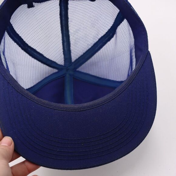 Airline Retirees 1487 Vintage Navy Blue Trucker Mesh Snapback Flight Cap Hat - Picture 9 of 11